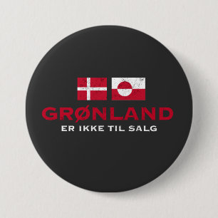 Grønland Er Ikke Til Greenland Denmark 7.5 Cm Round Badge