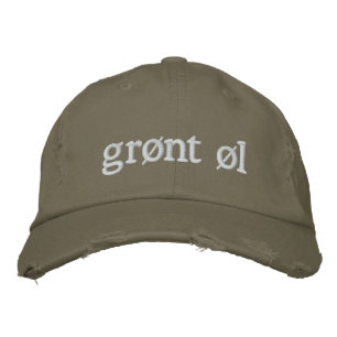 Grønt øl embroidered hat