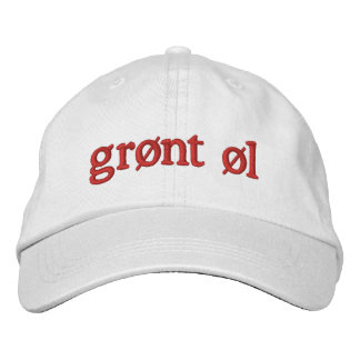 Grønt øl embroidered hat