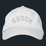 GROOM<br><div class="desc">A fun cap for the Groom! 

 See also this Bride cap:</div>