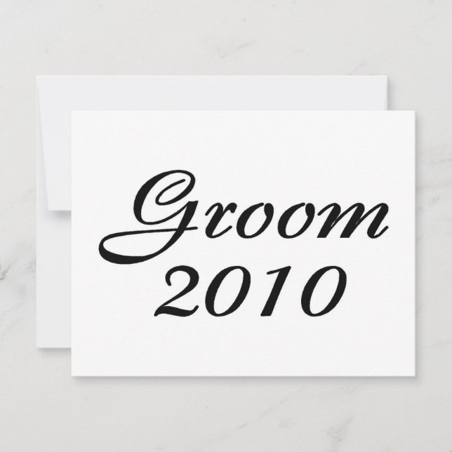 Groom 2010 invitation (Front)