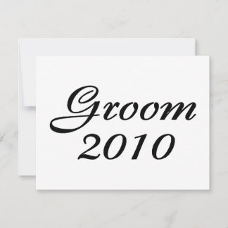 Groom 2010 invitation