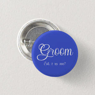Groom 3 Cm Round Badge