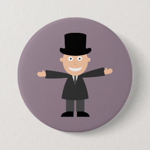 Groom 7.5 Cm Round Badge