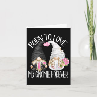 Groom And Bride Gnomes For Wedding Couple Bachelor Card