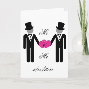 Groom and Groom Mr and Mr II Holiday Card