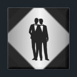 Groom and Groom Wedding Magnet<br><div class="desc">Quality wedding product for the groom and groom.</div>