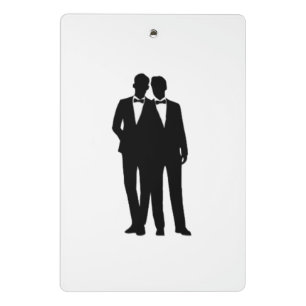 Groom and Groom Wedding Mini Clipboard