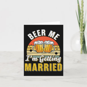 Groom Bachelor Supplies Party Wedding Card