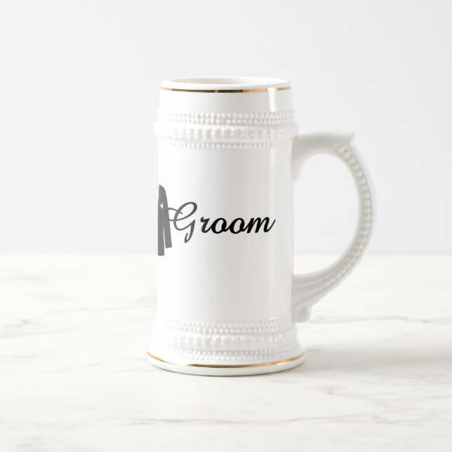 Groom Beer Stein (Right)