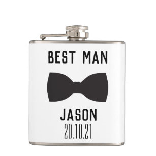 Groom Best Man Wedding Party Gift Hip Flask