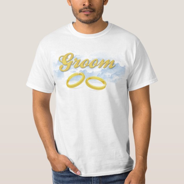 Groom, Blue Sky and Clouds T-Shirt (Front)