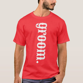 Groom Bridal Fashion Matching Western Esthetic Co T-Shirt