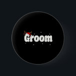 Groom Bride Santa Couples Christmas Outfits Xmas P 6 Cm Round Badge<br><div class="desc">Groom Bride Santa Couples Christmas Outfits Xmas Pyjamas</div>