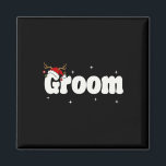 Groom Bride Santa Couples Christmas Outfits Xmas P Magnet<br><div class="desc">Groom Bride Santa Couples Christmas Outfits Xmas Pyjamas</div>