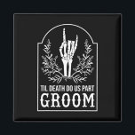 Groom Bride Skeleton Hand Couples Matching Wedding Magnet<br><div class="desc">Groom Bride Skeleton Hand Couples Matching Wedding Halloween</div>