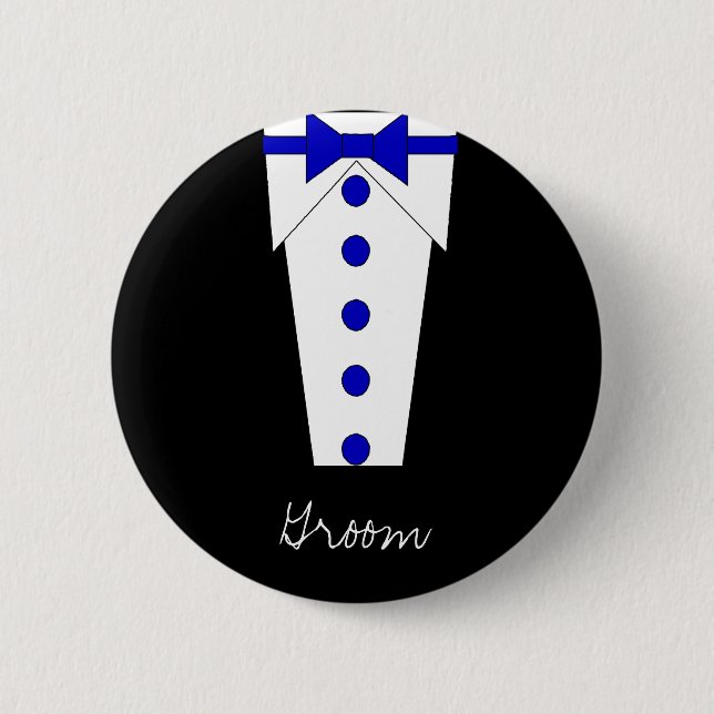 Groom Button (Blue) (Front)