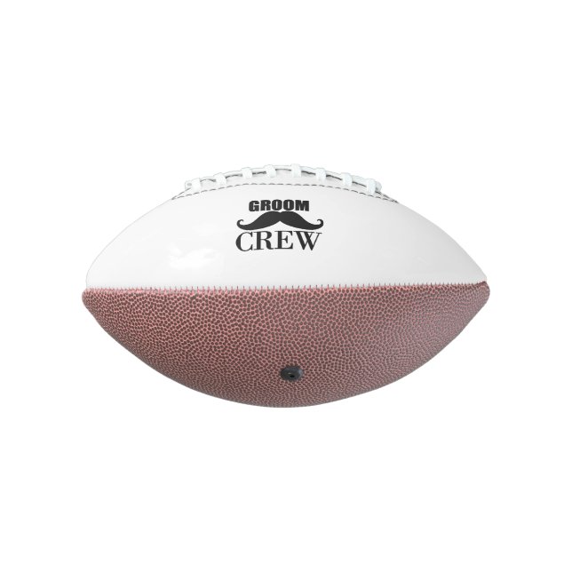 Groom Crew Bachelor Party Wedding Black Gift Football (Rotated 270)