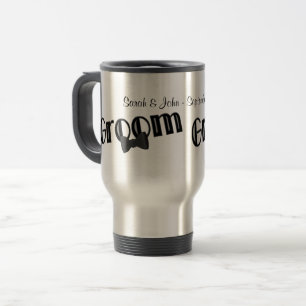 Groom Cute Personalised Wedding  Travel Mug