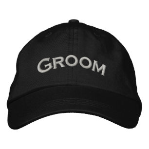 Groom Cute Wedding  Embroidered Hat