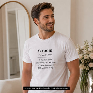 Groom Definition T-Shirt Groom Gift