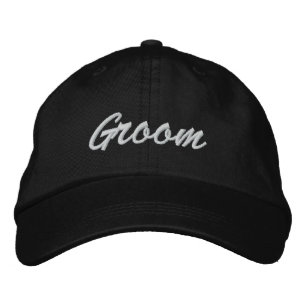 Groom Embroidered Hat