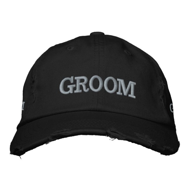 GROOM EMBROIDERED HAT (Front)