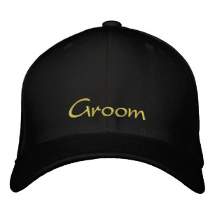 Groom Embroidered Hat