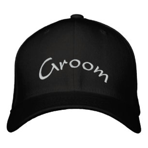 Groom Embroidered Hat