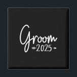 Groom Est 2025 Married Wedding Engagement Getting  Magnet<br><div class="desc">Groom Est 2025 Married Wedding Engagement Getting Ready</div>