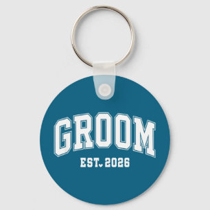 Groom est 2026 bride groom 2026 matching key ring