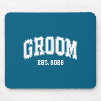 Groom est 2026 bride groom 2026 matching mouse pad