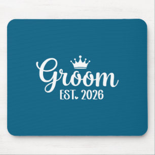 Groom est 2026 bride groom matching engagement mouse pad