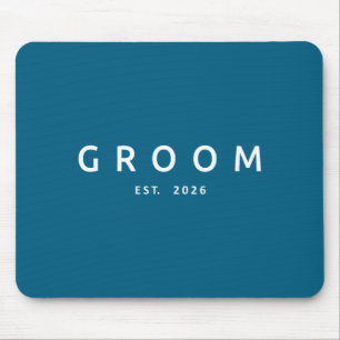 Groom est 2026 future husband bachelor party mouse pad