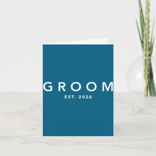 Groom est 2026 future husband groom to be bachelor card