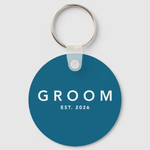 Groom est 2026 future husband groom to be bachelor key ring