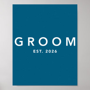 Groom est 2026 future husband groom to be bachelor poster