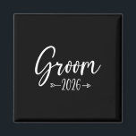 Groom Est 2026 Married Wedding Engagement Party Hu Magnet<br><div class="desc">Groom Est 2026 Married Wedding Engagement Party Husband 2026</div>