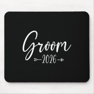 Groom Est 2026 Married Wedding Engagement Party Hu Mouse Pad