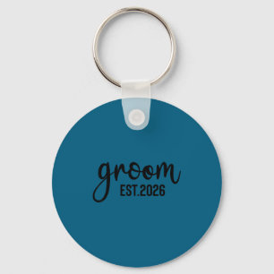Groom est 2026 matching groom bride 2026 key ring