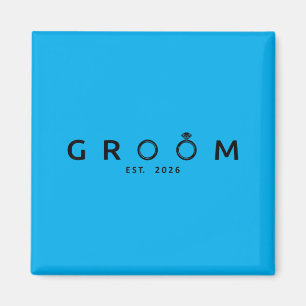 Groom Est 2026 Wedding Bachelor Party Future Magnet