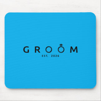 Groom Est 2026 Wedding Bachelor Party Future Mouse Pad