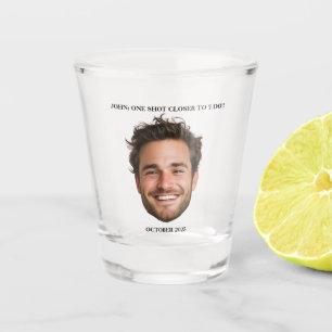 Groom Face Bachelorette or Bachelor Party Favour Shot Glass
