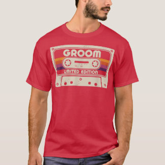 GROOM Funny Job Title, Vintage Retro Career  T-Shirt