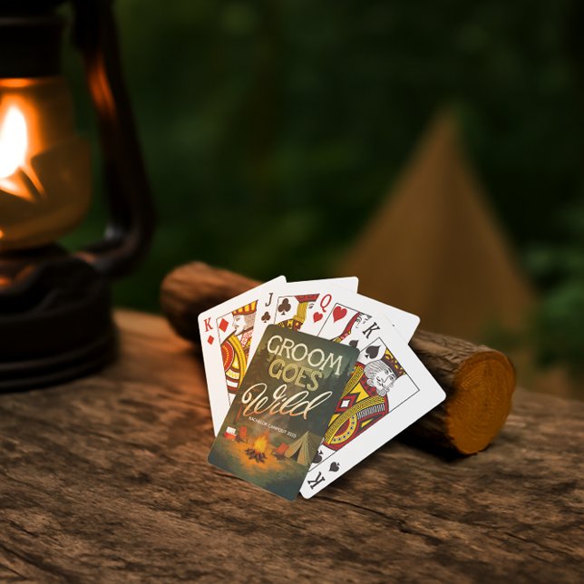 Groom Goes Wild Bachelor Party - Camping Themed  Playing Cards (Creator Uploaded)
