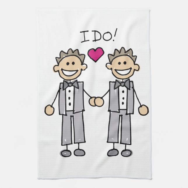 Groom-Groom I Do Tea Towel (Vertical)