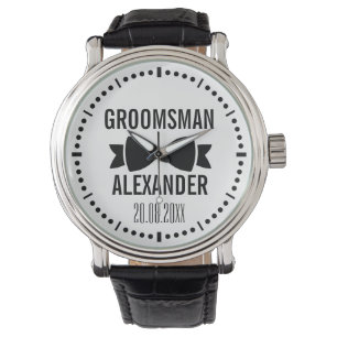 Groom Groomsman Wedding Party Favour Keepsake Watch