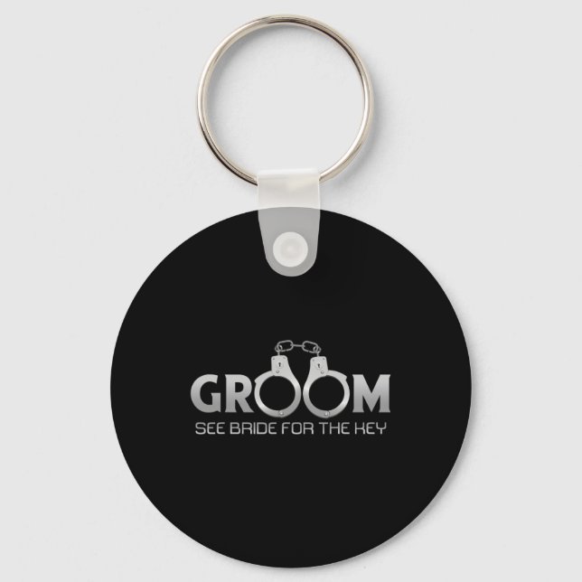 Groom Handcuffs See Bride For The Key Prisoner Han Ring (Front)