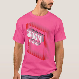Groom Job Title Appreciation Retro  T-Shirt