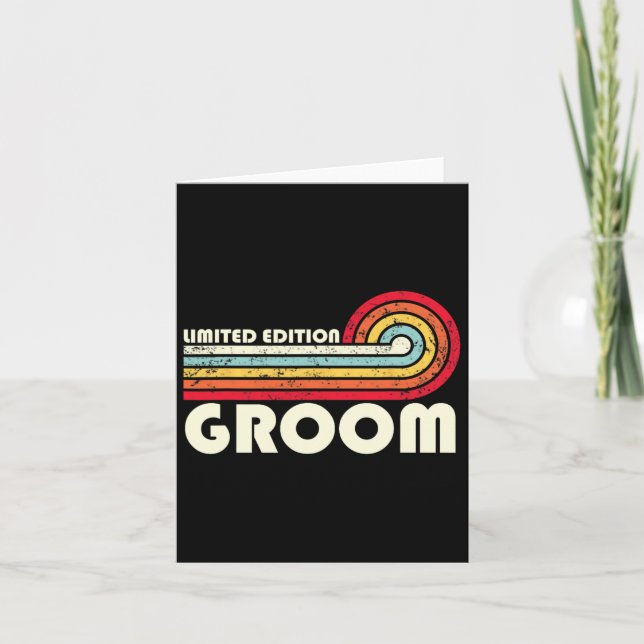 Groom Job Title Profession Worker  Card (Front)
